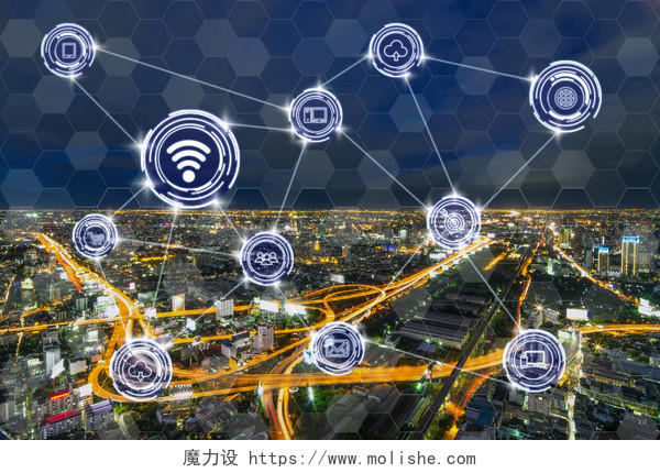 无线通信连接智能城市物联网技术